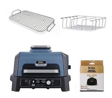 Outlet Ninja Woodfire Pro Connect XL Electric BBQ Grill & Smoker
