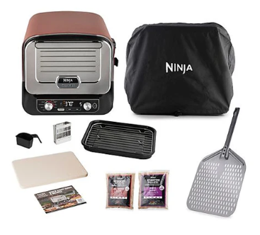 Ninja Woodfire Outdoor Pizza Oven & Smoker, Pizza Peel & Cover OO101UKQ